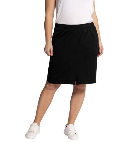 ULLA POPKEN Jupe-culotte Jersey Taille élastique Poches zippées noir