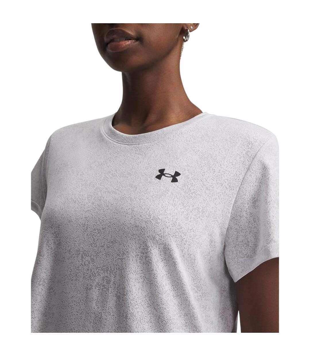 T-shirt Motif/style Tech Femme Blanc Under Armour-3