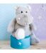 Peluche polyester collection DANS LA SAVANE gris Hippopotame-2