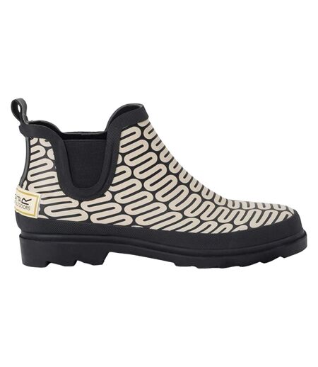 Bottes De Pluie Motif/style Espace Au Niveau Des Hanches Orla Kiely Femme Monochrome Regatta