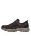 Mens Leather Relaxed Fit Shoes Brown Skechers-2