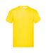 Mens original heather t-shirt yellow Fruit of the Loom