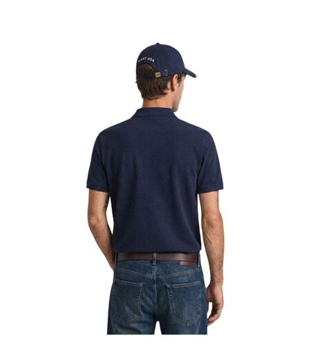 Polo Homme Bleu Sombre Gant