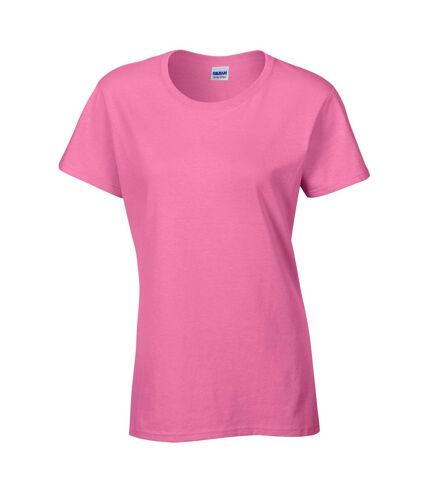 Gildan Ladies/Womens Heavy Cotton Missy Fit Short Sleeve T-Shirt (Azalea) - UTBC2665