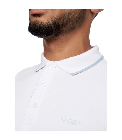 Polo kendrick homme blanc Crosshatch Crosshatch