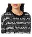 Womens/ladies Regular Long-sleeved Jumper Black Karl Lagerfeld-4