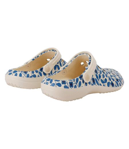 Sabots orla kiely femme bleu Regatta