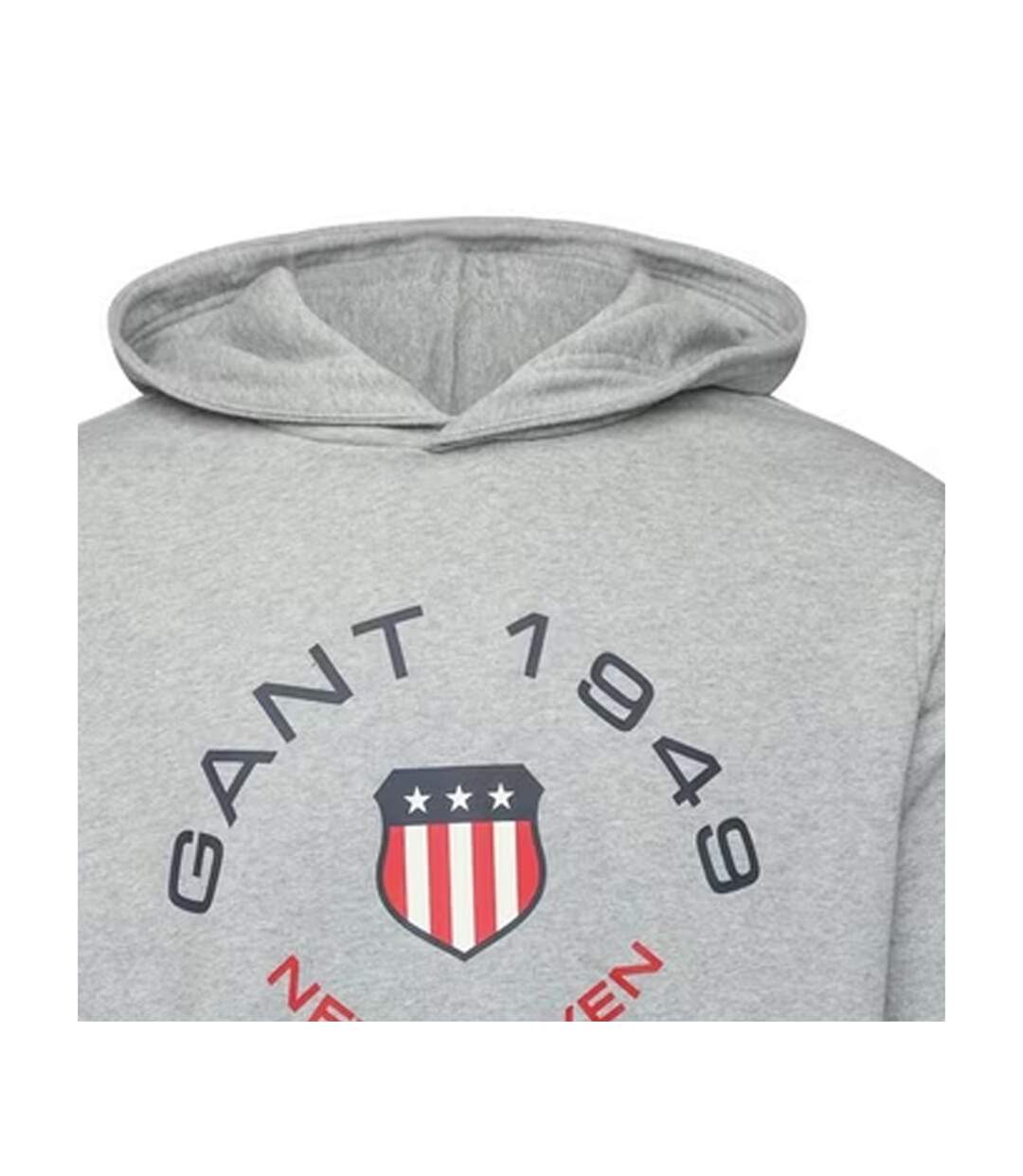 Mens 1949 Pullover Hoodie Light Grey Gant-3