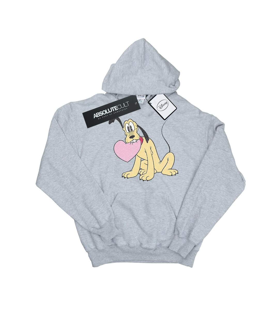 Disney - Sweat à capuche PLUTO LOVE HEART - Femme (Gris chiné) - UTBI11148-1