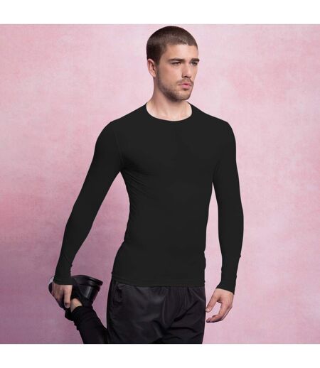 Gamegear® Mens Warmtex® Long Sleeved Base Layer / Mens Sportswear (Black)