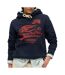 Sweat marine femme superdry floral hood - l-1