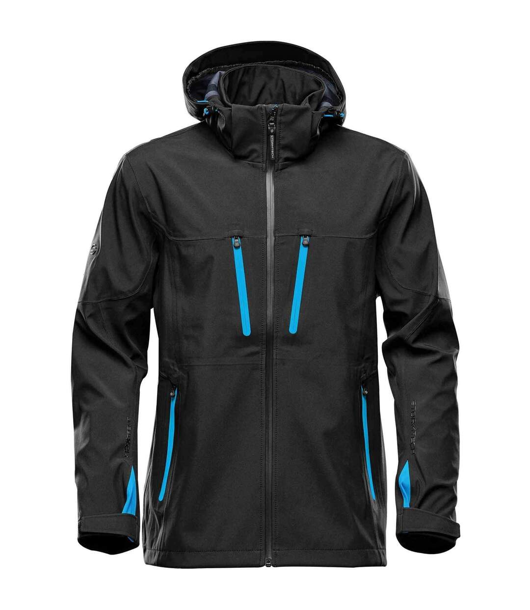 Veste Softshell Patrol Homme Noir Bleu Vif Stormtech-1