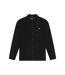 Mens double knit shirt jet black Lyle & Scott