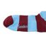 Chaussettes De Foot Motif/style Rayures Contrastées Homme Bordeaux Bleu Ciel Sondico-4