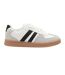 Womens/ladies Retro Stripe Flat Trainers White Grey Where´s That From-1