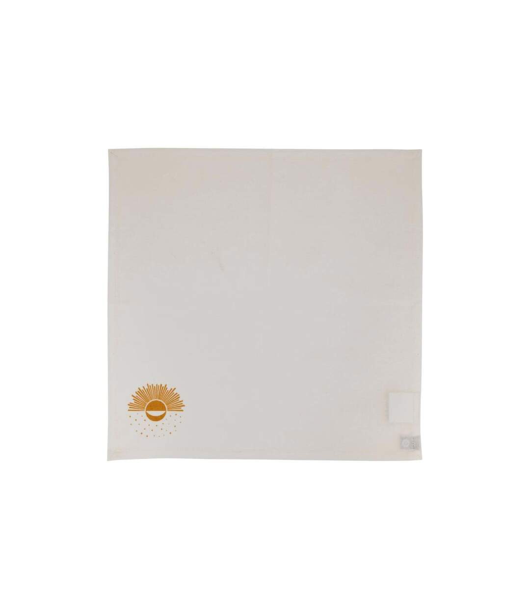 Lot de 4 Serviettes de Table Solaris 40x40cm Blanc-3