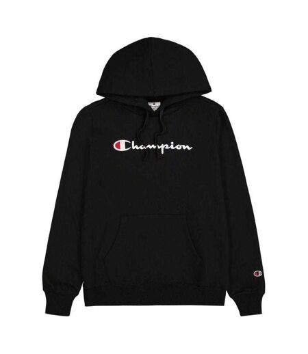 Sweat À Capuche Motif/style Grand Logo Femme Noir Champion