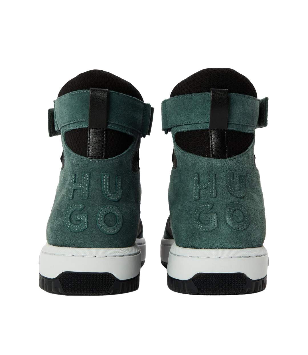 Mens Kilian Hito Ltmx Suede Trainers Black Teal Hugo-2