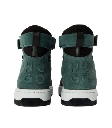 Mens Kilian Hito Ltmx Suede Trainers Black Teal Hugo