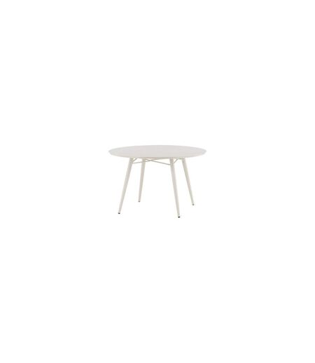 Table de Jardin Ronde Design Lina 120cm Beige