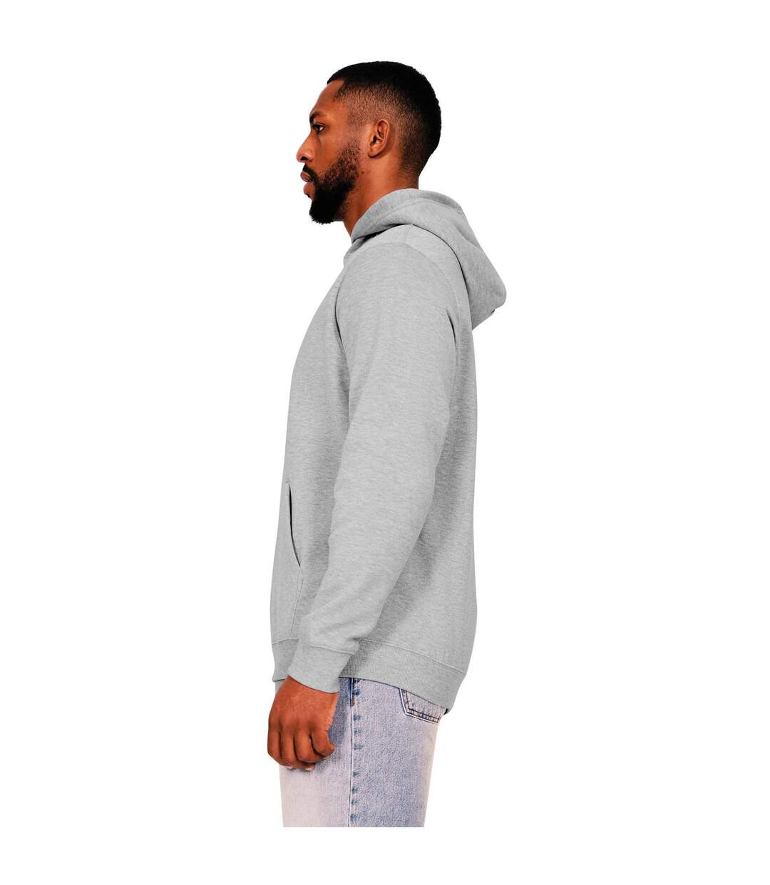 Sweat à capuche core homme gris chiné Casual Classics