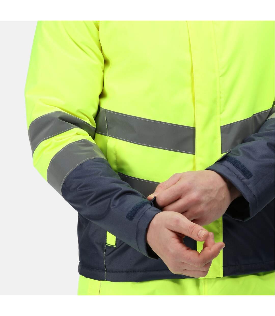 Mens high-vis bomber jacket yellow/navy Regatta-3