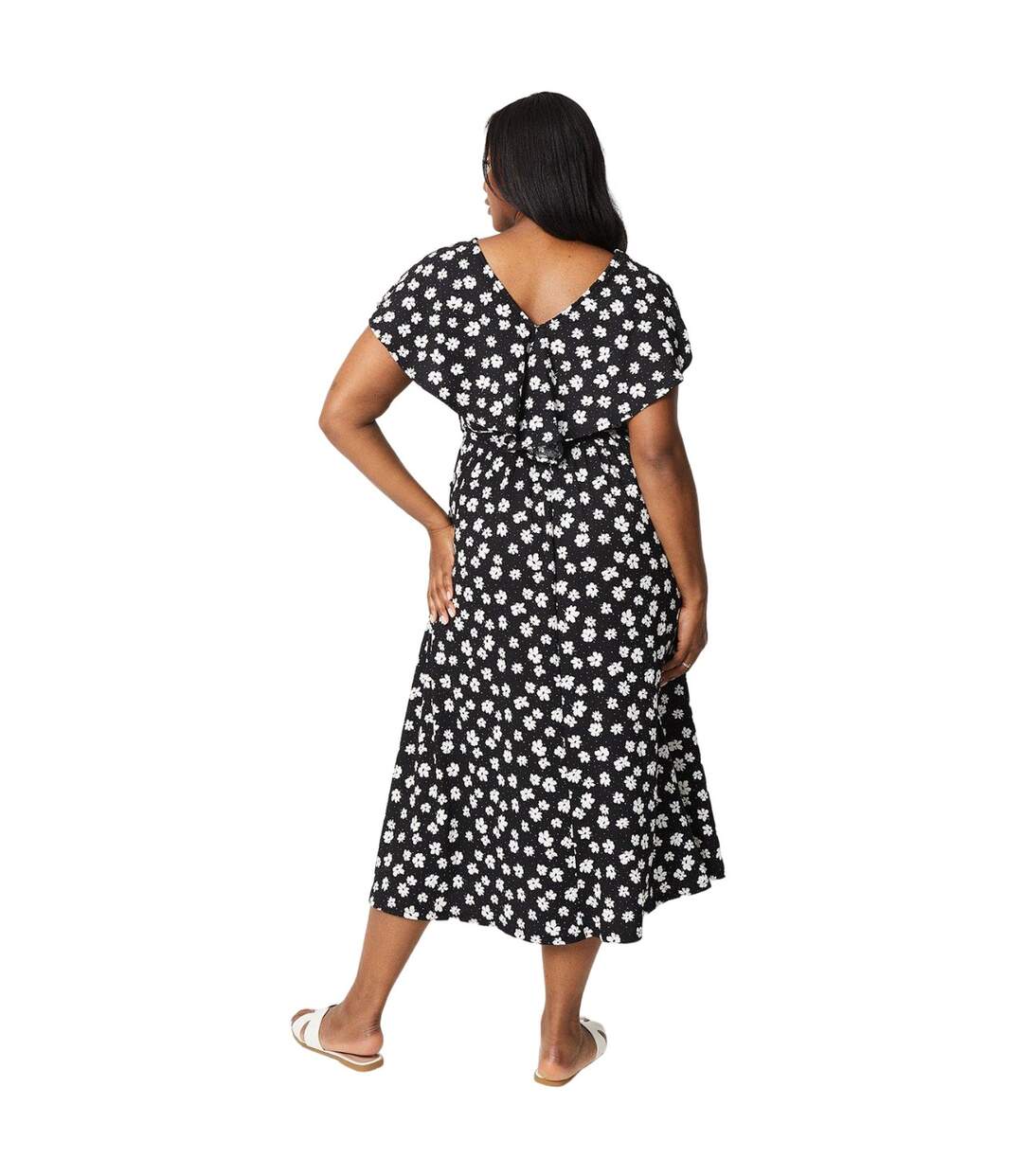 Robe mi-longue femme monochrome Dorothy Perkins-2