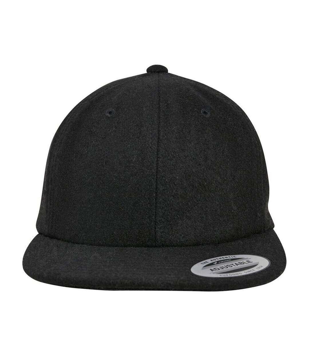 Casquette flexfit melton homme noir Yupoong-3