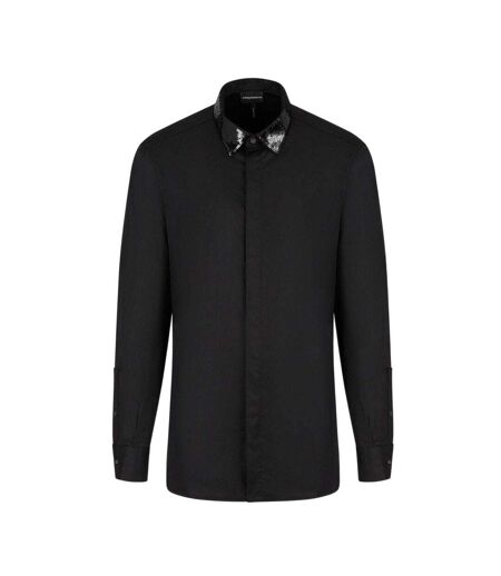 Mens Long-sleeved Shirt Black Emporio Armani EA7