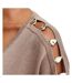Pull taupe femme morgan mringo-2