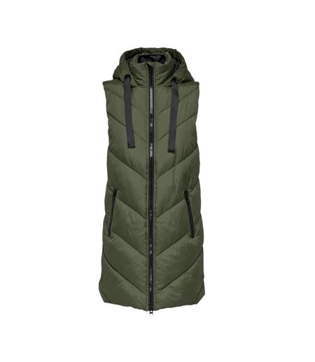 Doudoune sans manche kaki femme jdy padded waistcoat