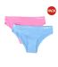 Culottes Bonded Femme Bleu Rose Reebok-1