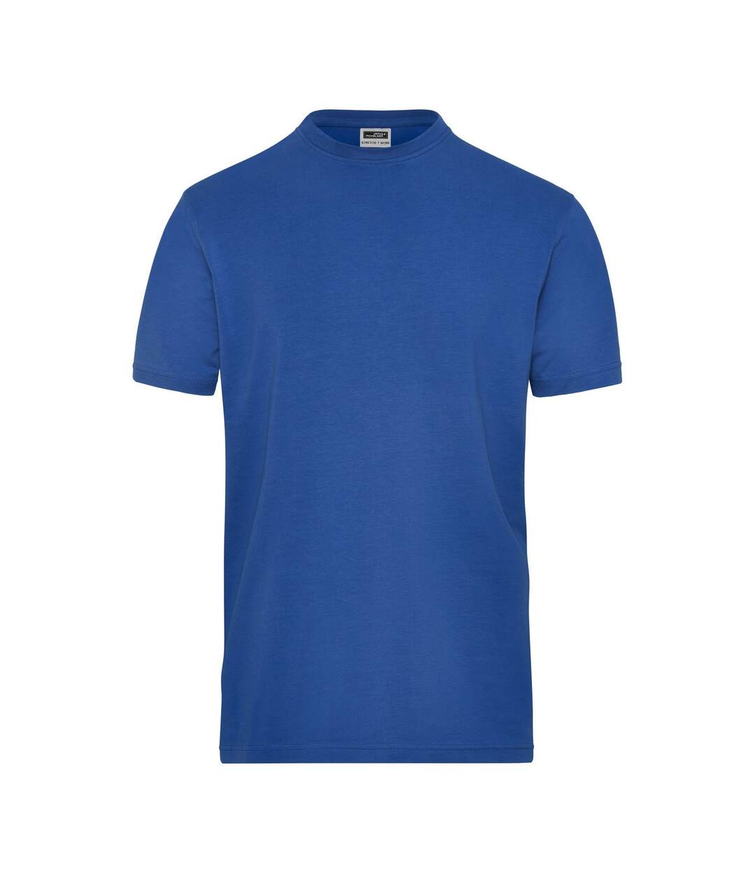 Mens organic cotton stretch t-shirt royal James and Nicholson-1
