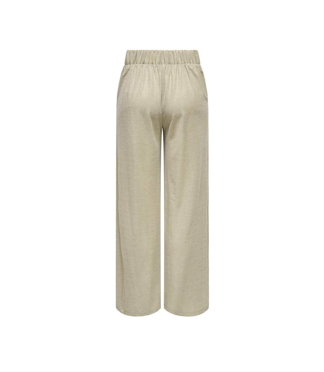Pantalon fluide beige femme jdy geggo-2