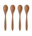 Lot de 4 Cuillères en Bambou Ecolo 18cm Naturel-1