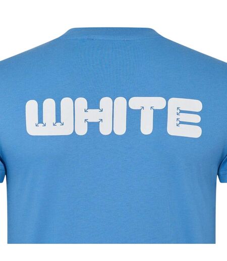 T-shirt Homme Bleu Pastel Off White