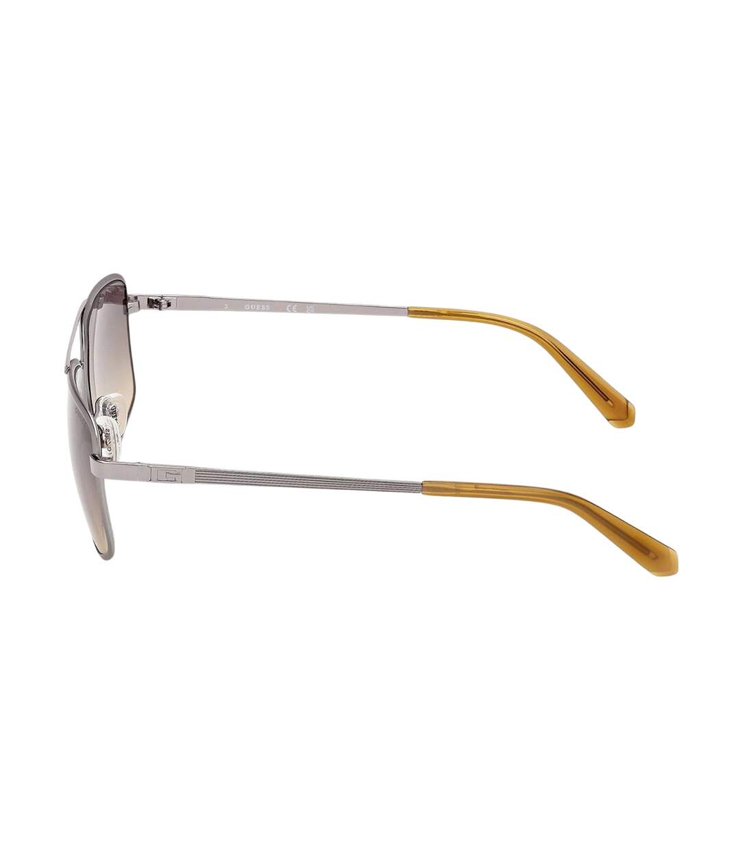 Lunettes De Soleil Motif/style Rectangulaire Adulte Taille Unique Argenté Marron Guess-3