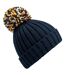 Bonnet Hygge Unisexe Pour Adultes Bleu Marine Beechfield-2