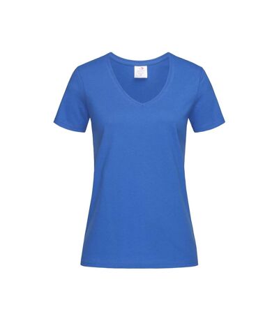 Stedman - T-shirt col V - Femme (Bleu roi) - UTAB279