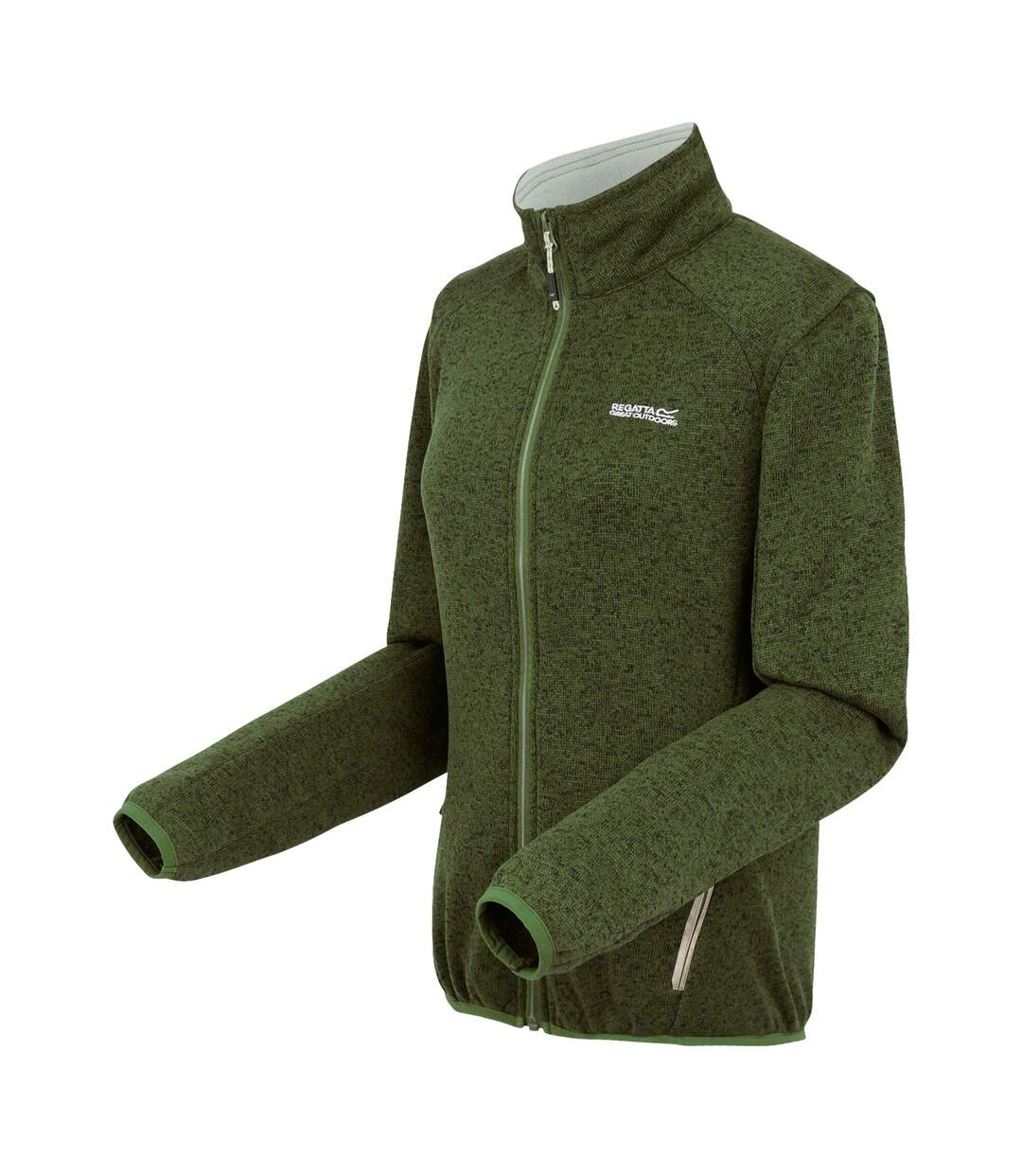 Veste polaire newhill femme vert néphrite / vanille clair Regatta-3