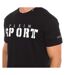 T-shirt Motif/style Vif Adulte Noir Plein Sport-4