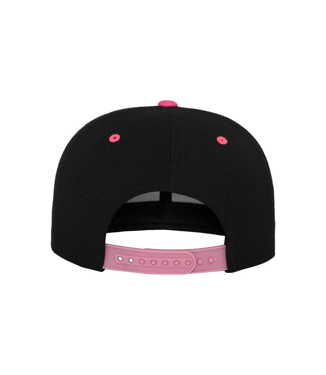 Classic Two Tone Cap Black Neon Pink Flexfit-3