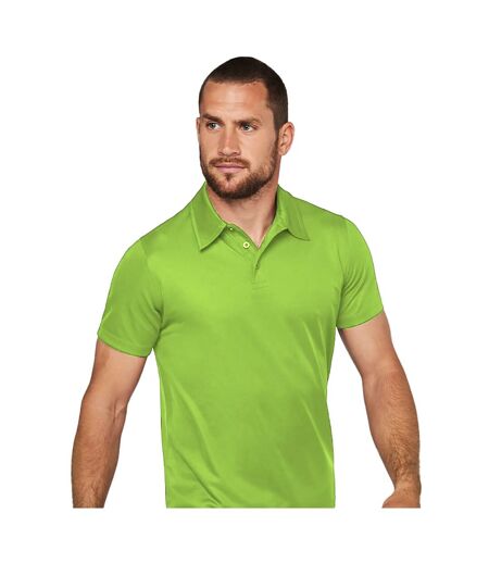 Kariban Proact Mens Short Sleeve Performance Polo Shirt (Lime)