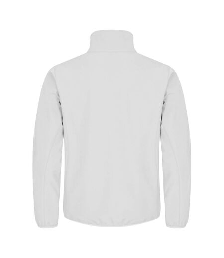 Mens Classic Soft Shell Jacket White Clique