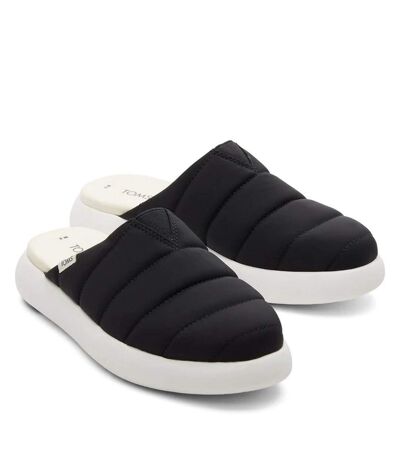 Womens/ladies Alpargata Mallow Slippers Black Toms