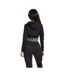 Sweat court à capuche femme noir SikSilk-2