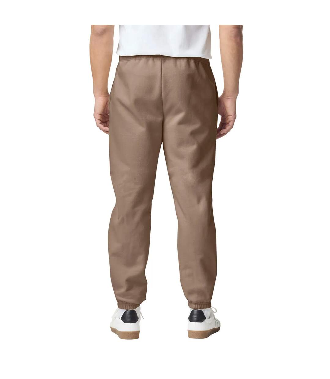 Mens Midweight Pocket Jogging Bottoms Brown Savana Gildan-3