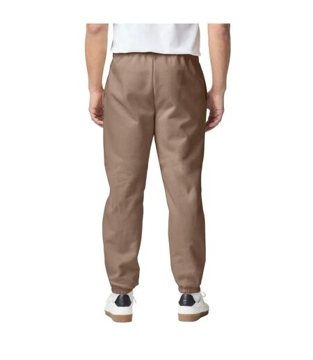 Mens Midweight Pocket Jogging Bottoms Brown Savana Gildan