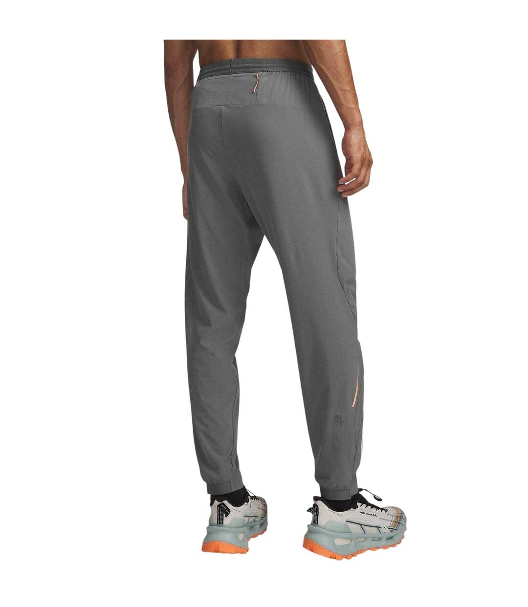 Mens Trail Run Tracksuit Bottoms Green Orange Under Armour-3