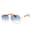 Lunettes De Soleil Motif/style Pilote Homme Taille Unique Bleu Beige Marc Jacob-2